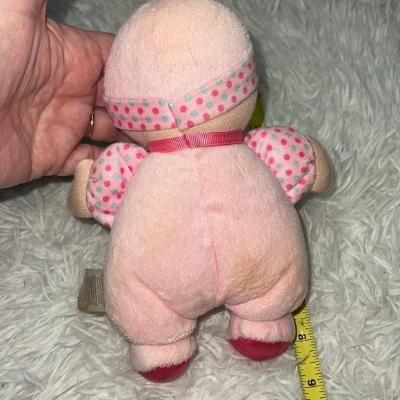 Carters child of mine my first doll pink Blonde rattle plush stuffed toy 7" - Picture 2 of 3